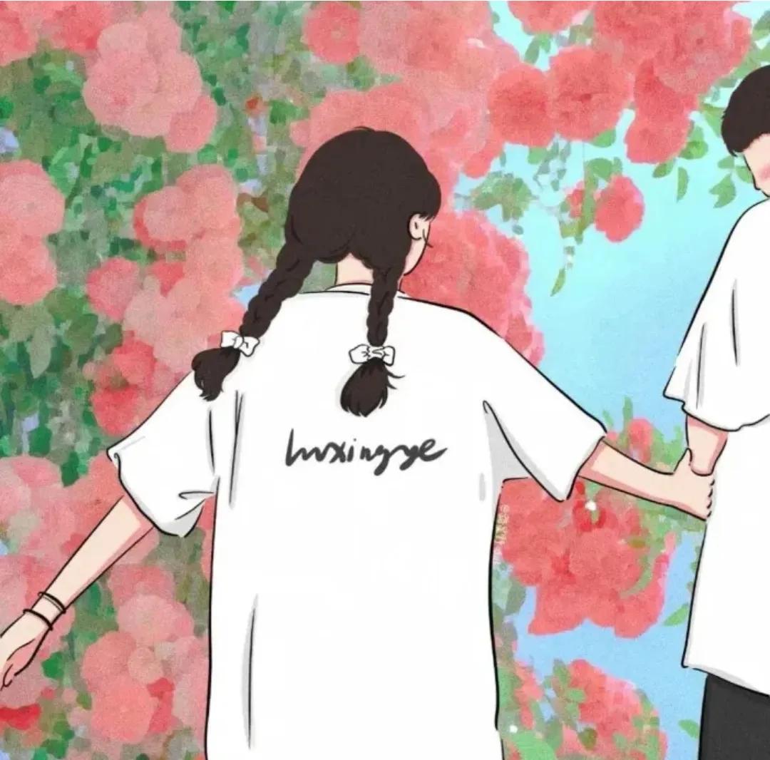 情侣头像阳光清爽微笑,情侣头像ins高级质感