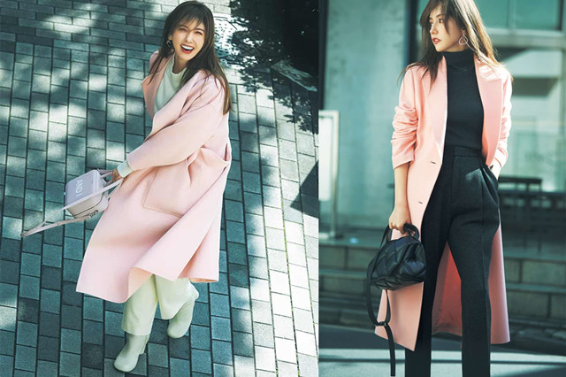 小香风粉色穿搭冬季高级感,粉紫色小香风高级感穿搭