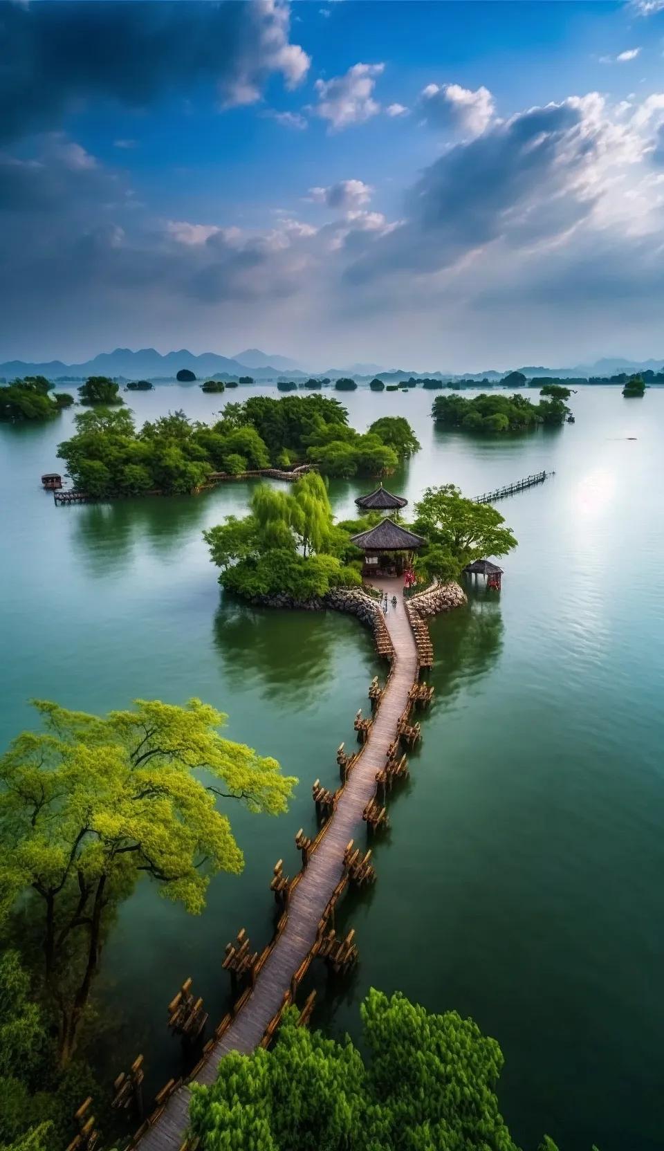 杭州西湖图片全景图,更多的杭州西湖图片