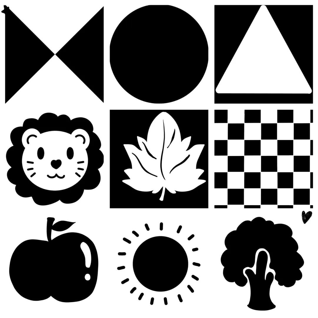 新生宝宝的视觉训练,宝宝视觉训练黑白卡怎么使用