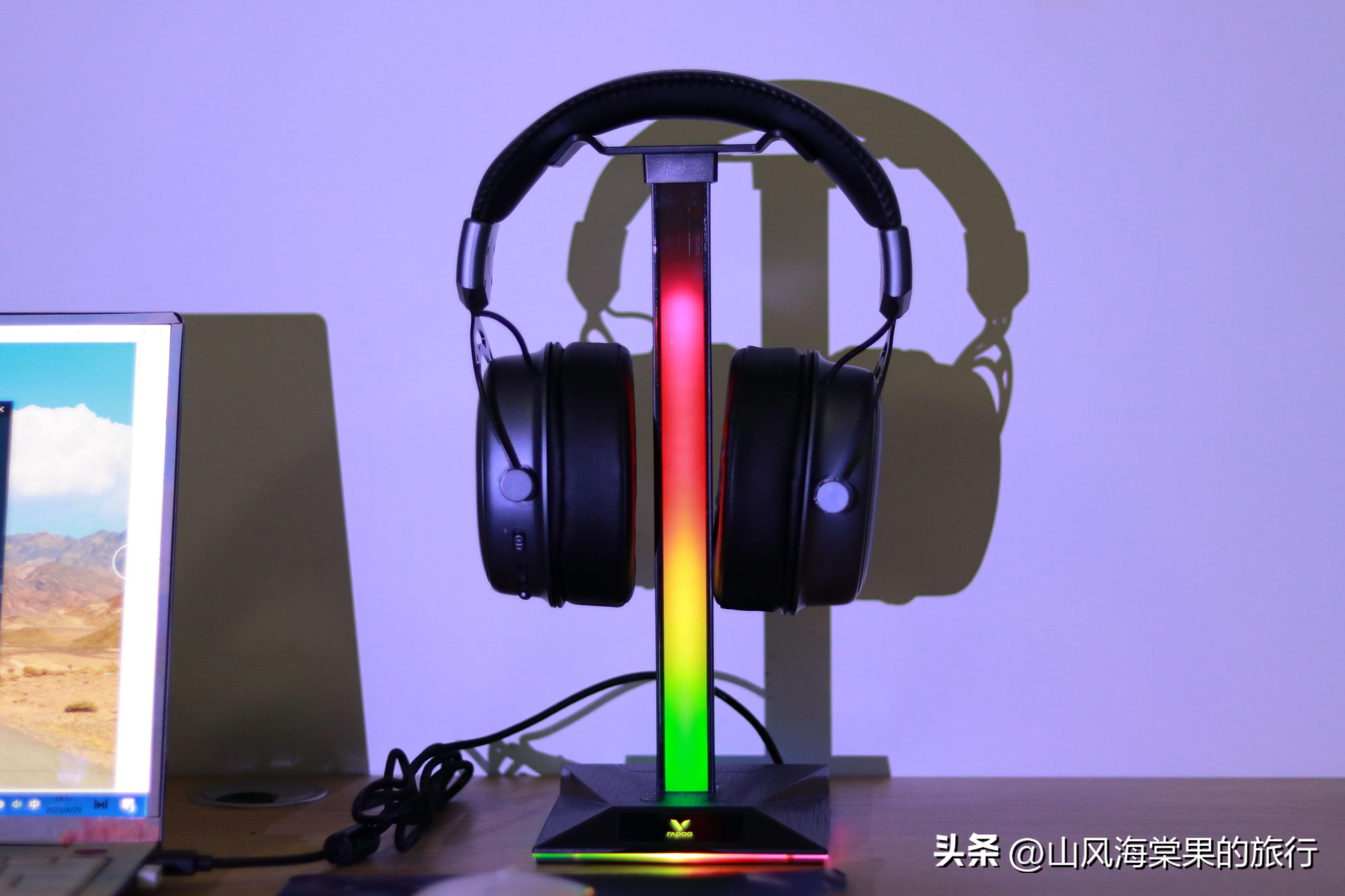 雷柏v800耳机怎么样,雷柏VH800无线RBG游戏耳机