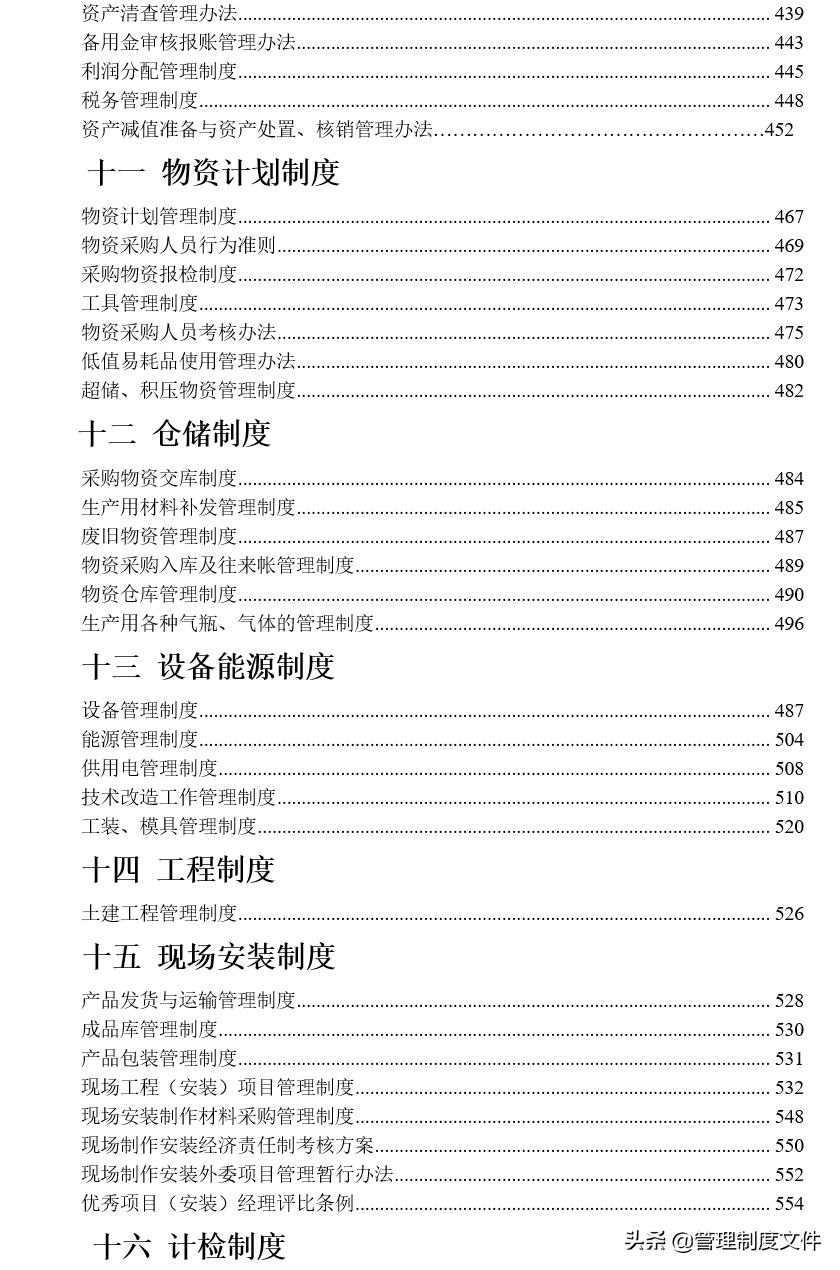 企业管理制度汇编,完全版2040601
