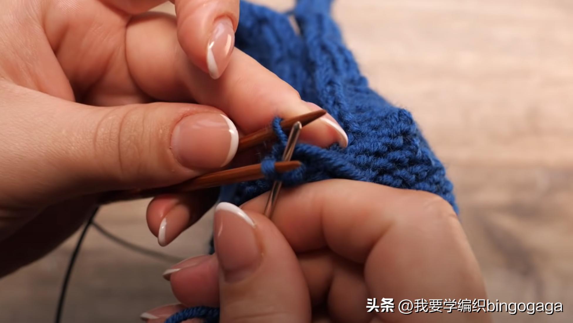 用简单的方法织袜,用毛线织大人袜子的方法