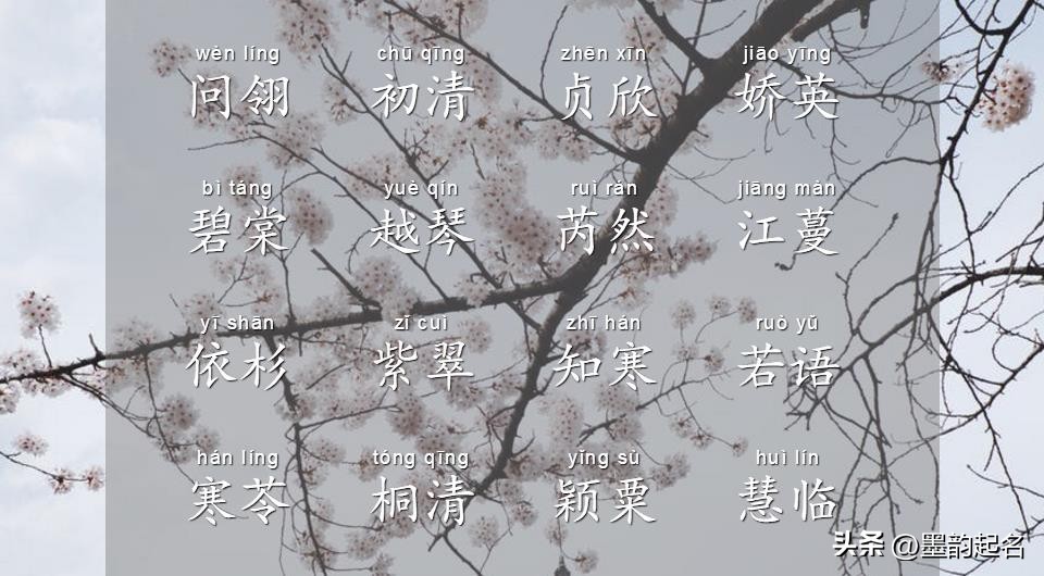 鸥鹭忘机！诗词里的女宝宝名字，个个初见入心