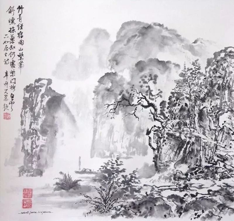 东方美学的中国画神韵,东方水墨画