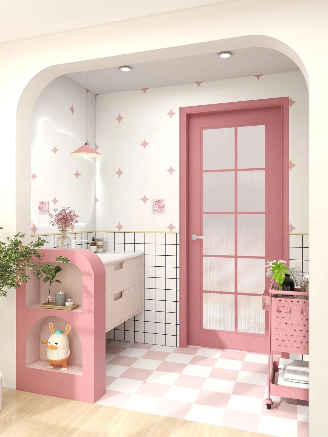 卫生间3色效果图,30款卫生间干区效果图