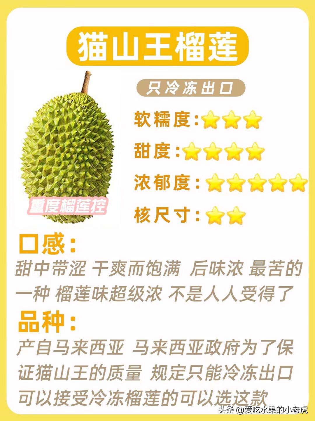 榴莲水果哪个品种最好吃,水果的知识小学生