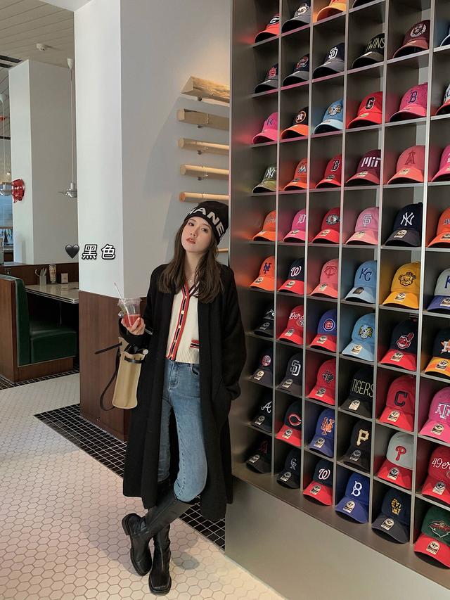 橘色针织开衫毛衣怎么搭配最洋气,2019秋冬女毛衣撞色复古针织开衫