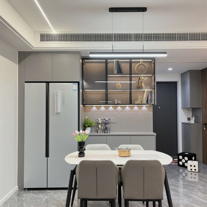 嵌入式冰箱不做柜子是什么效果,嵌入式冰箱预留空间太大怎么装饰