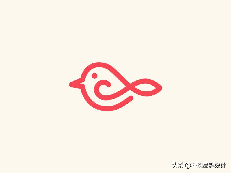 金鼠logo设计创意,麻雀图案logo设计理念