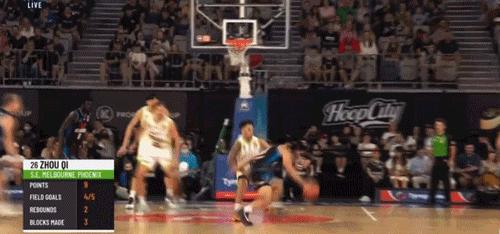 澳洲nbl周琦砍22分比赛录像,nbl澳洲常规赛周琦第二场表现
