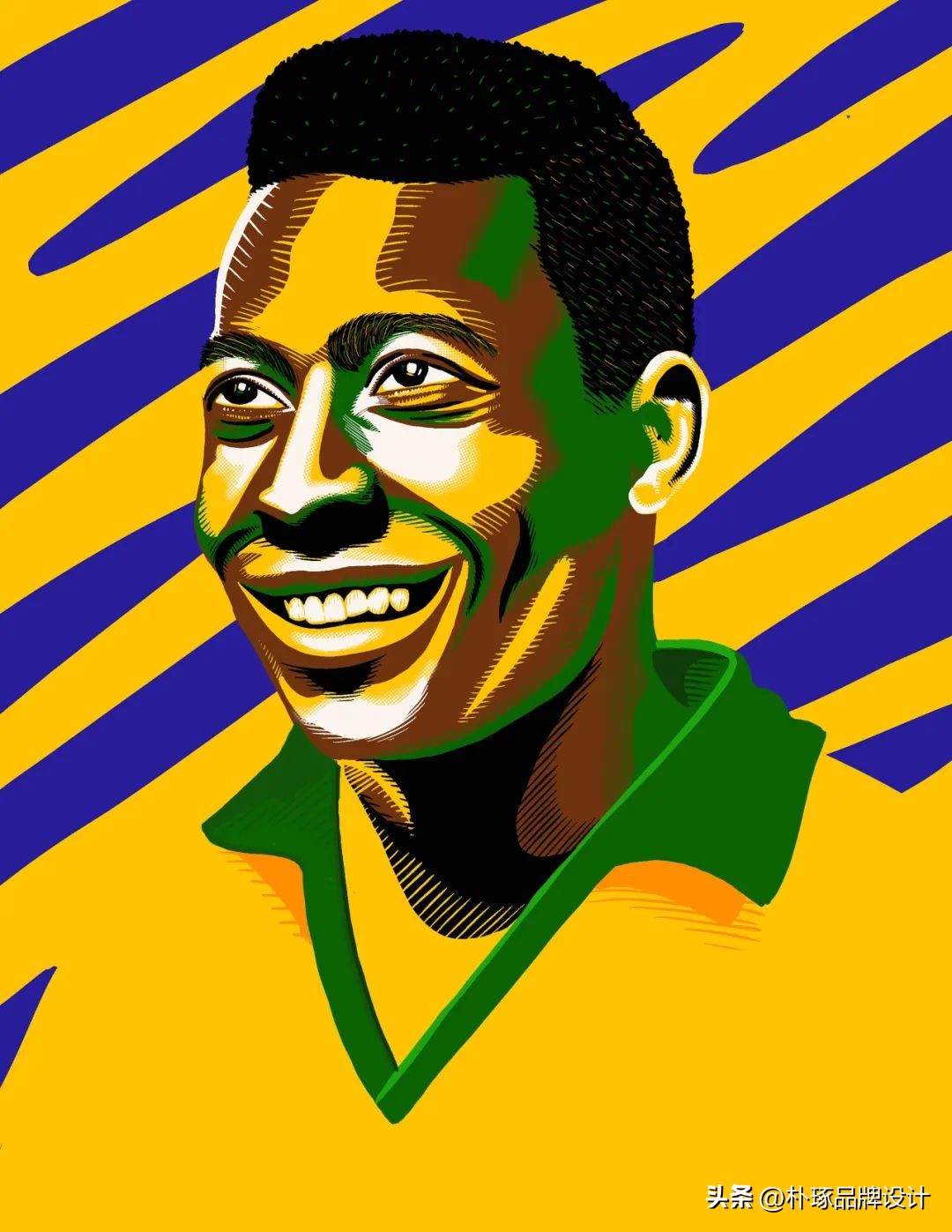 足球运动员手绘图,足球运动员海报设计