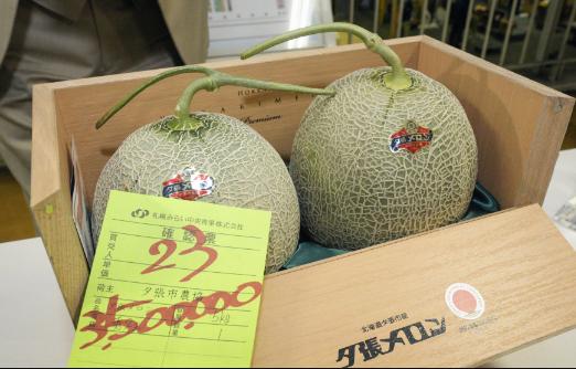 日本最高等级甜瓜,日本甜瓜水果之王