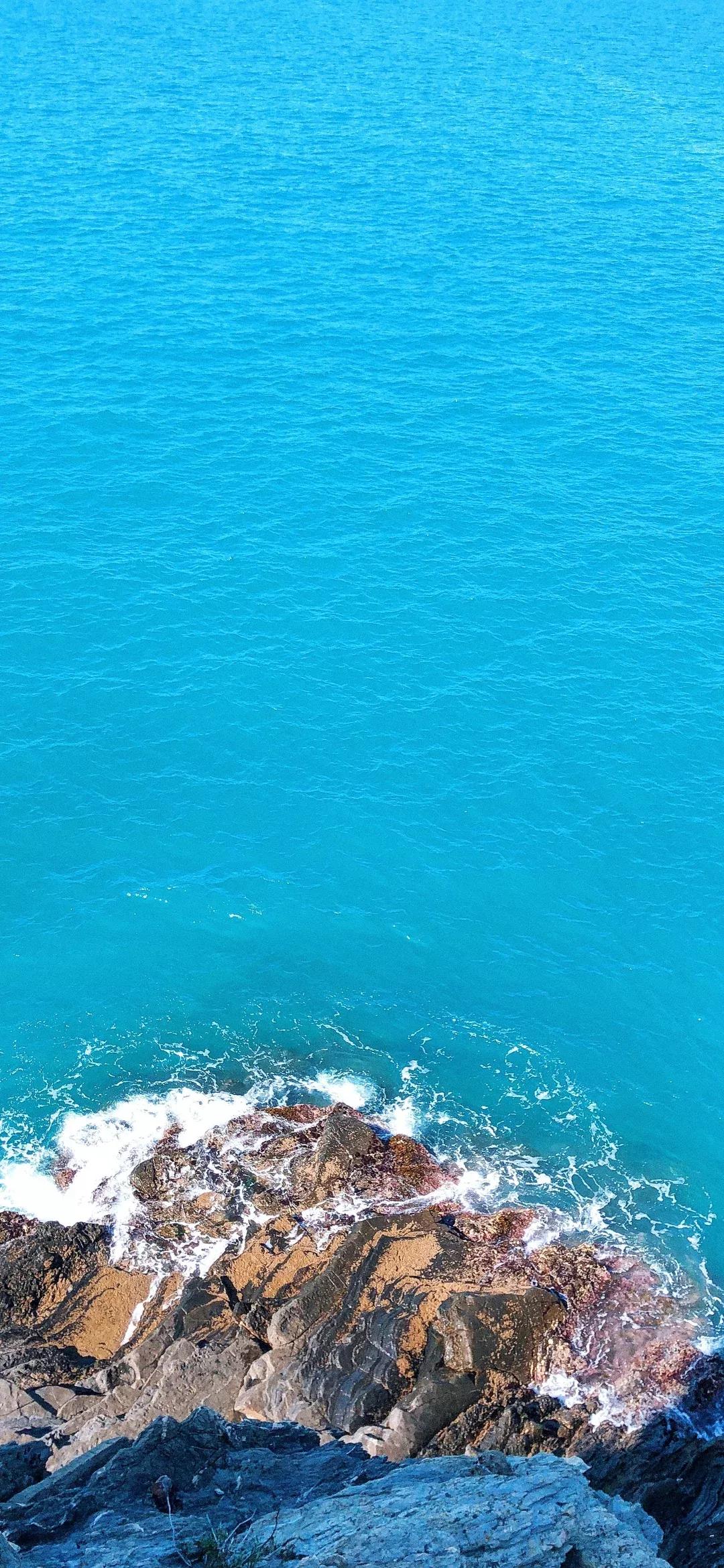 大海壁纸｜大海边，守候朝霞，聆听海浪的乐章