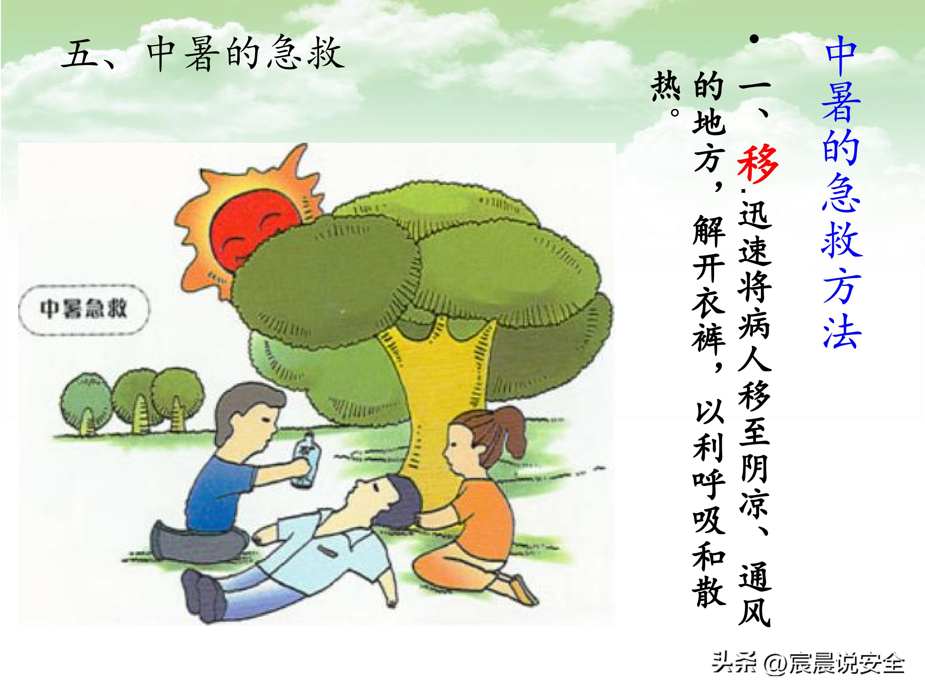 中暑救治相关指南ppt,防中暑安全经验分享ppt