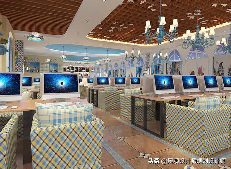 最好的网吧设计图,网咖设计全套案例