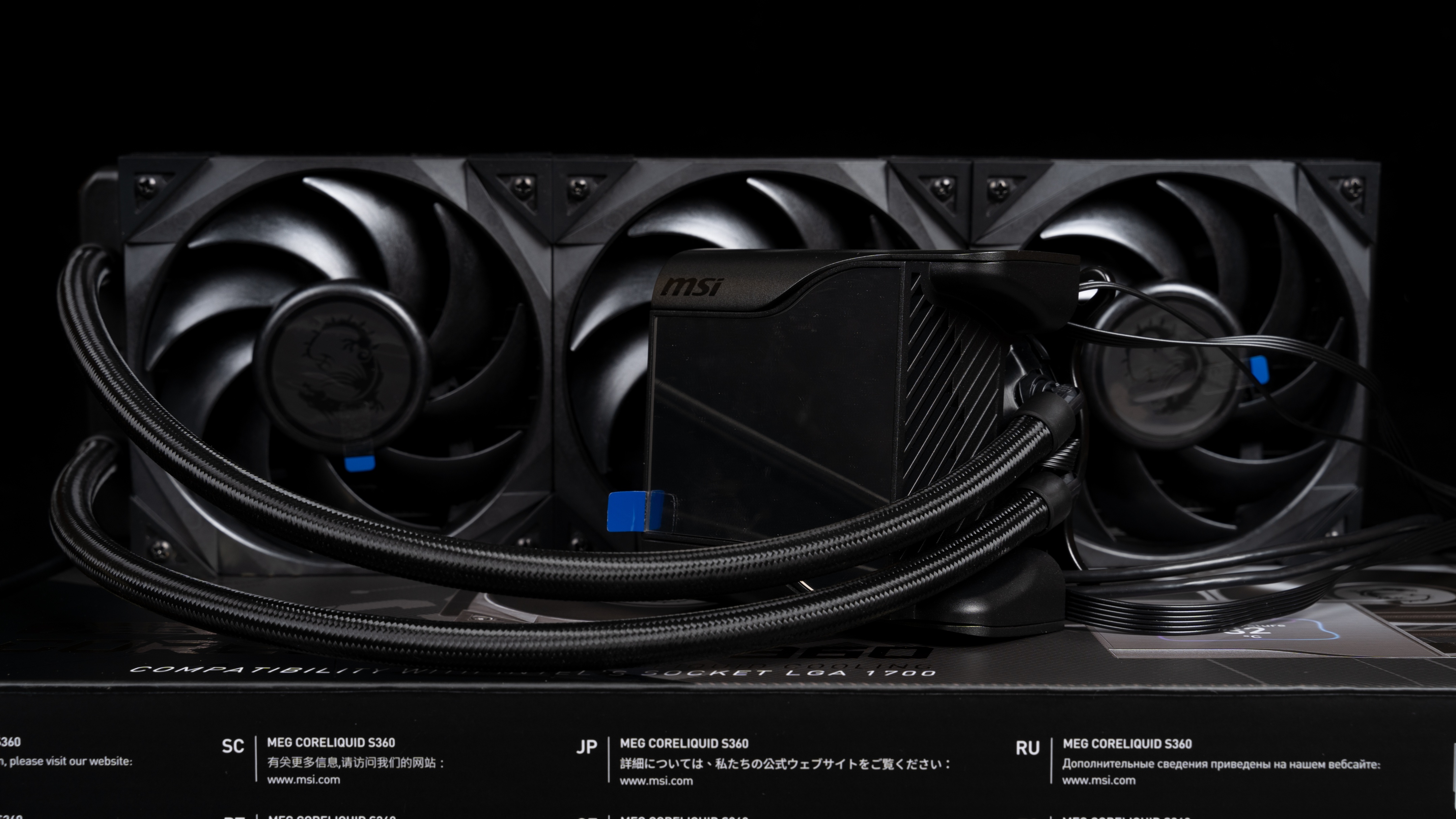 微星megcoreliquids360一体水冷,微星s360水冷开箱