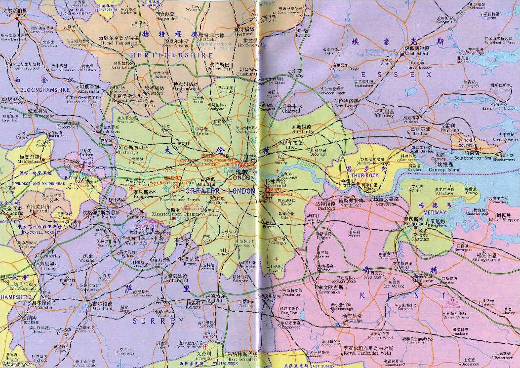 世界旅行地图大全,英国伦敦的旅游景点地图