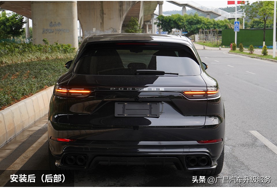 卡宴22寸exclusivedesignsport轮毂,20款保时捷卡宴coupe改色