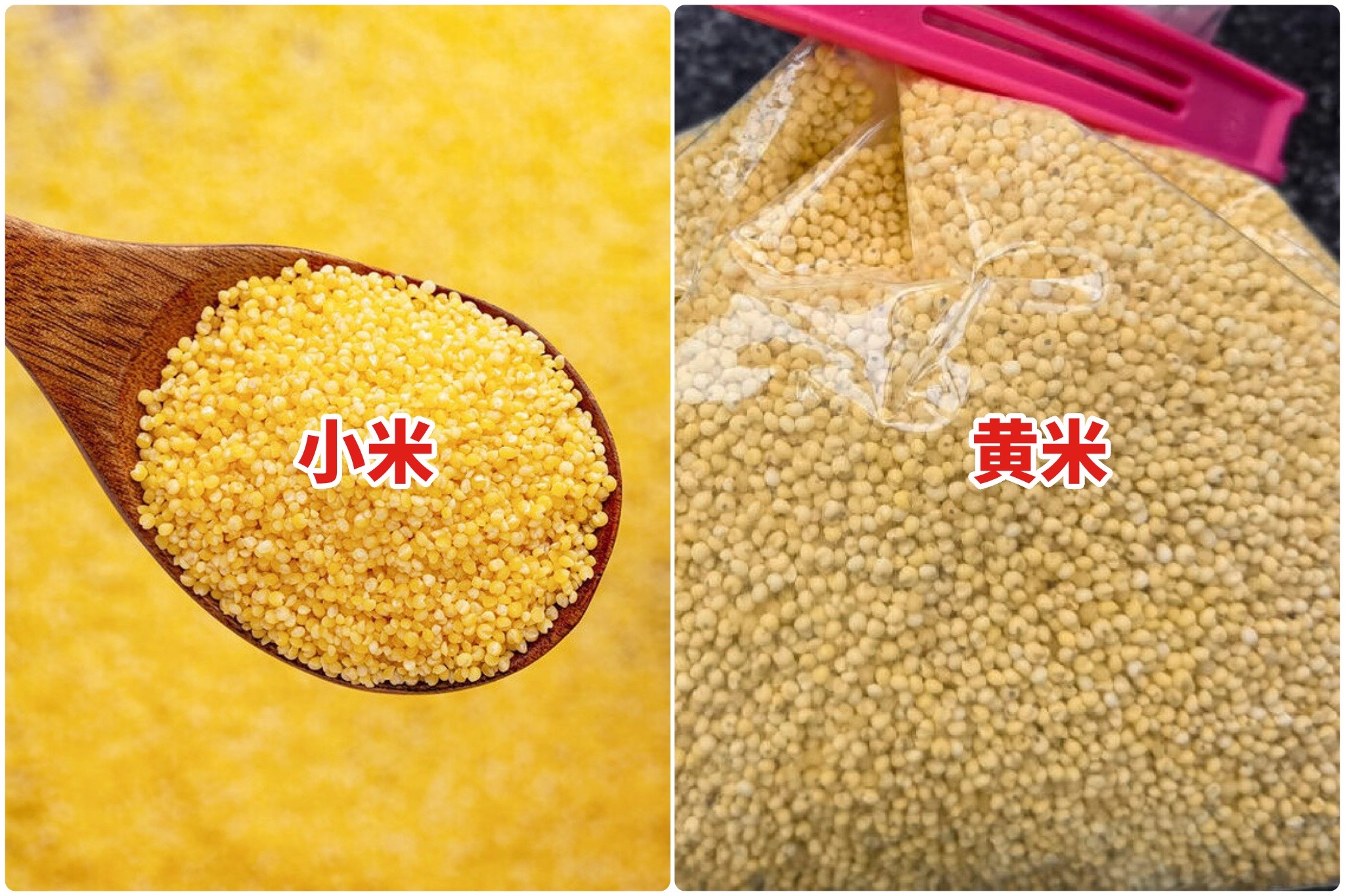 小米杂粮红的好还是白的好,黄米和小米性质一样吗