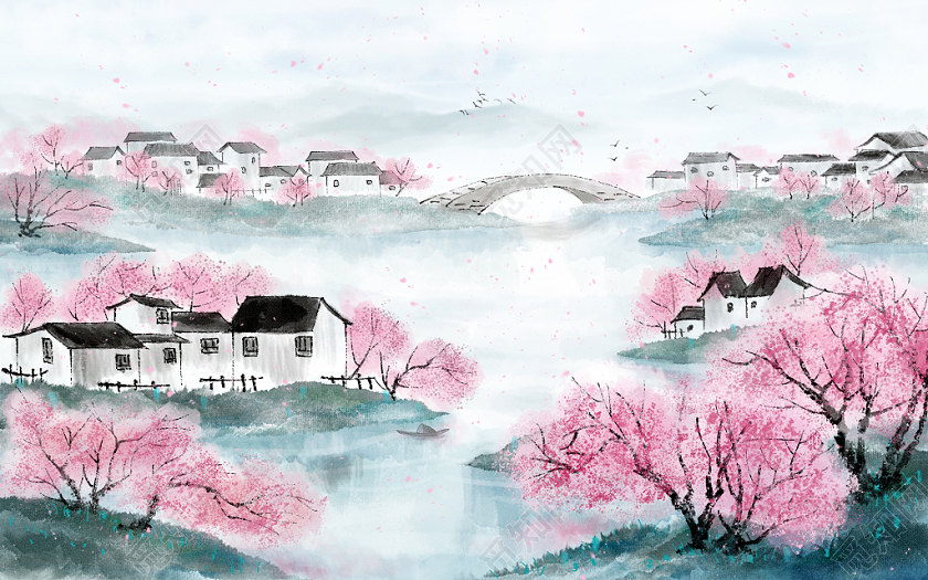 桃花屋里种桃树诗词,桃花源里桃花香诗词