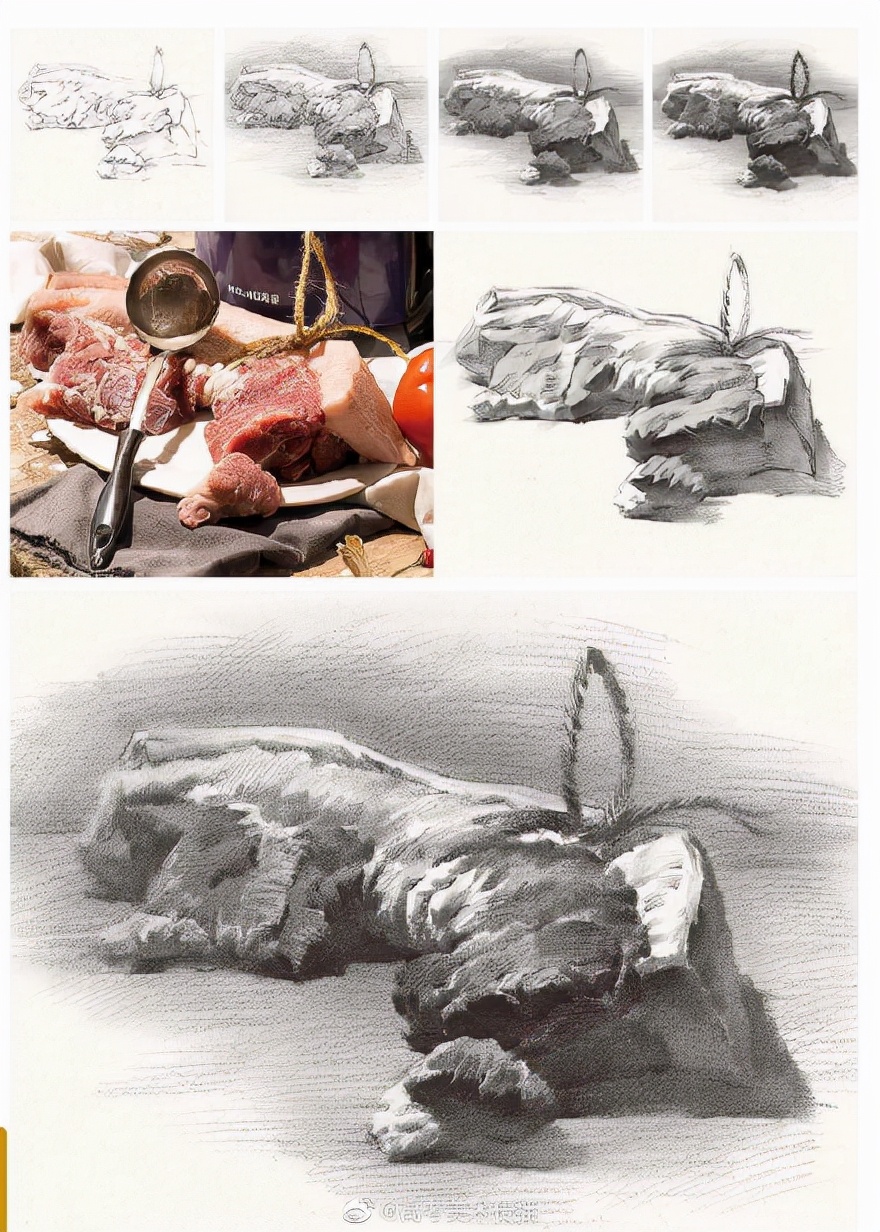 素描怎么画凹进去的效果,素描如何把一个物体画得有立体感