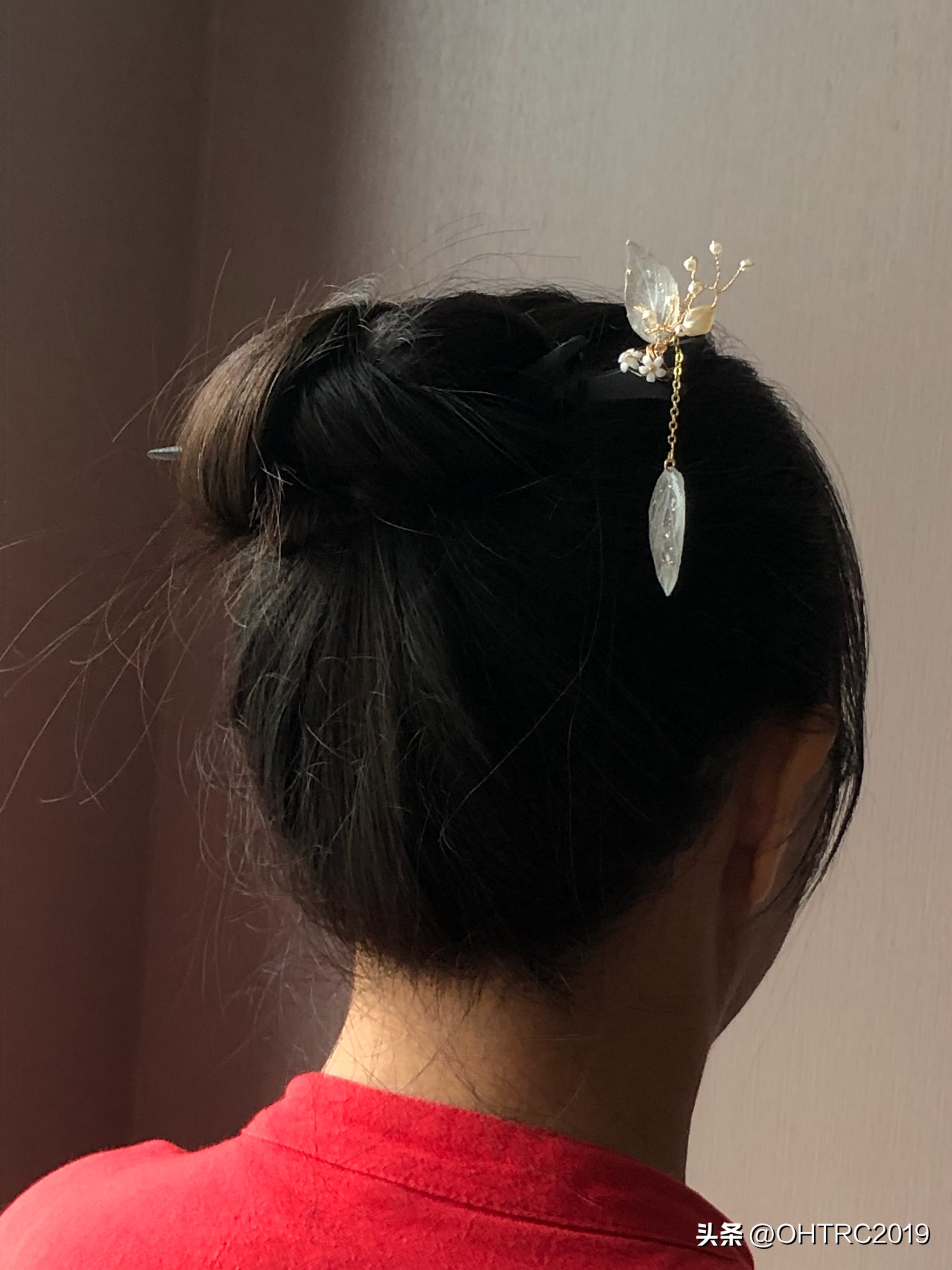 戴步摇发簪教程,民族风发簪步摇