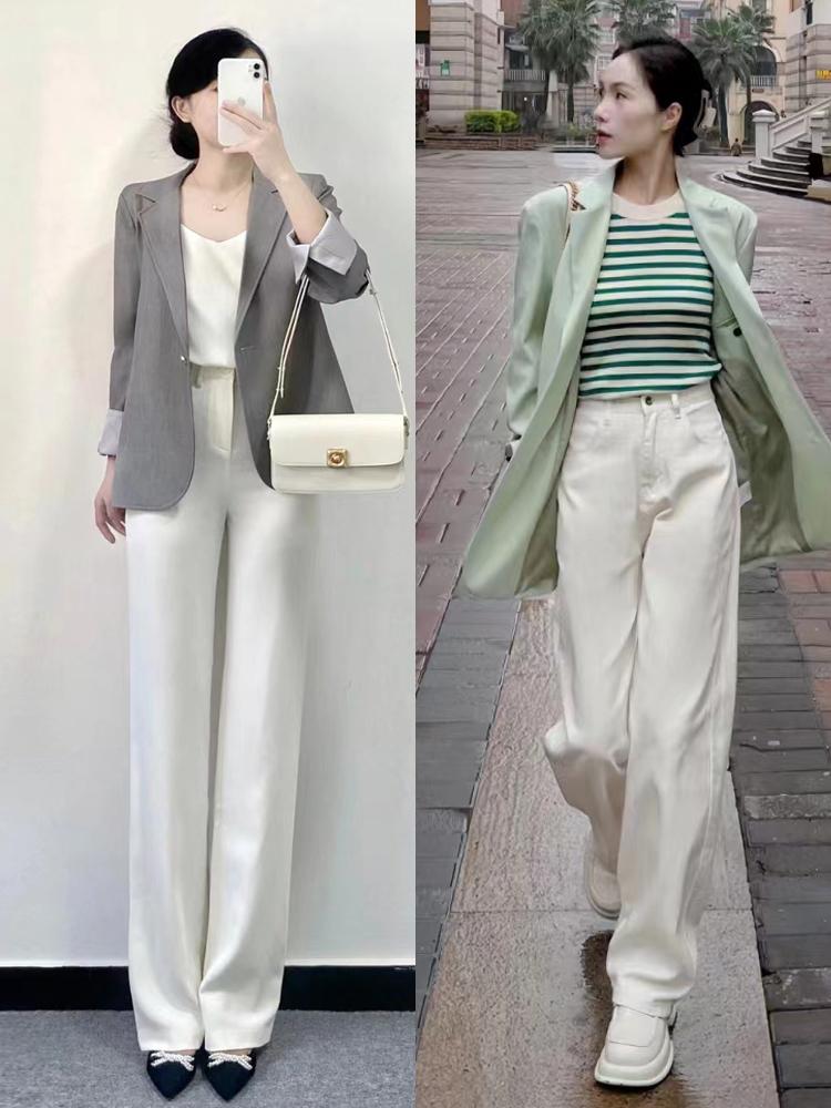 今年流行的白色裤子怎么搭配,白色裤子的多种穿搭方式