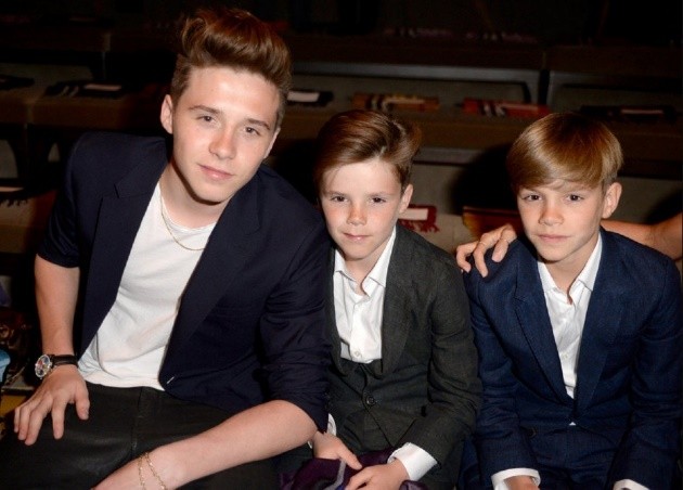 贝克汉姆二儿子和三儿子,贝克汉姆的三个儿子帅气