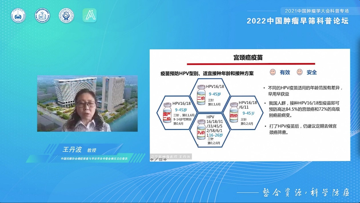 2022中国肿瘤早筛科普论坛王丹波教授:早诊早筛早干预,消灭宫颈癌