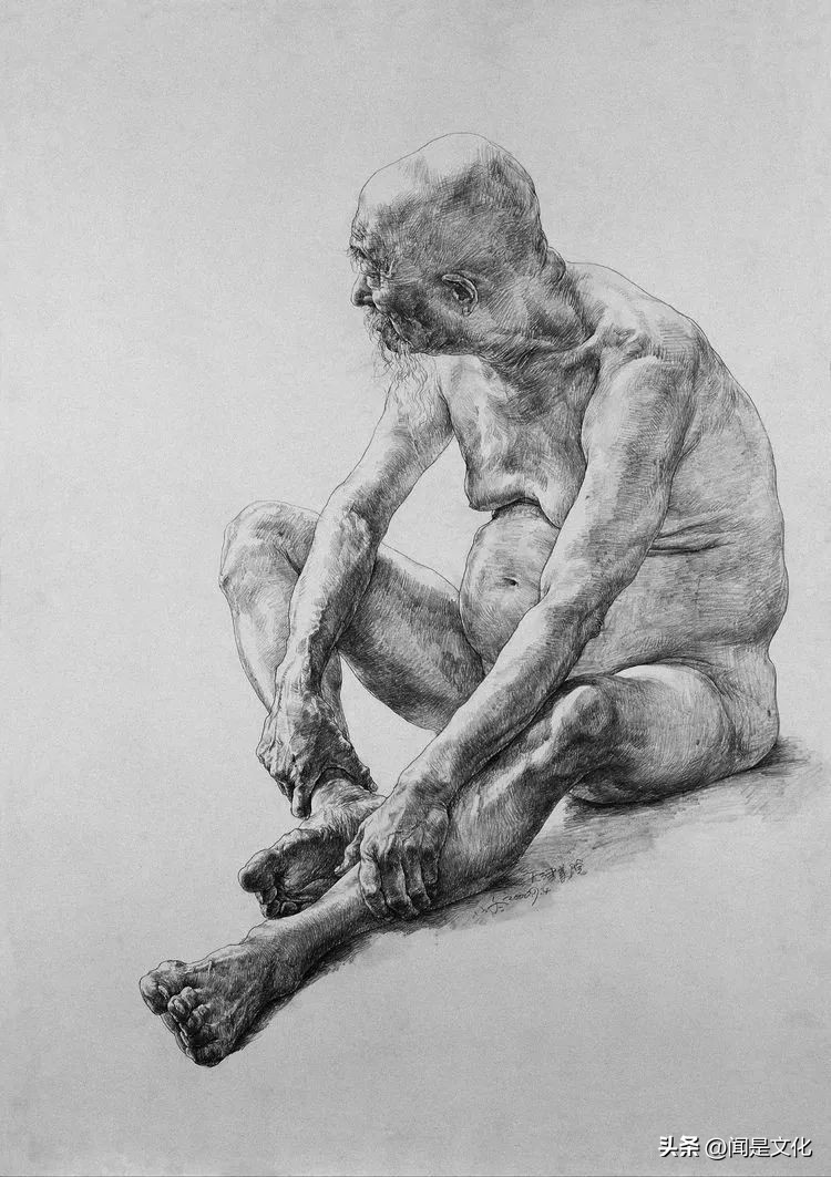 天津美院教授于小冬速写,于小冬美院速写图文