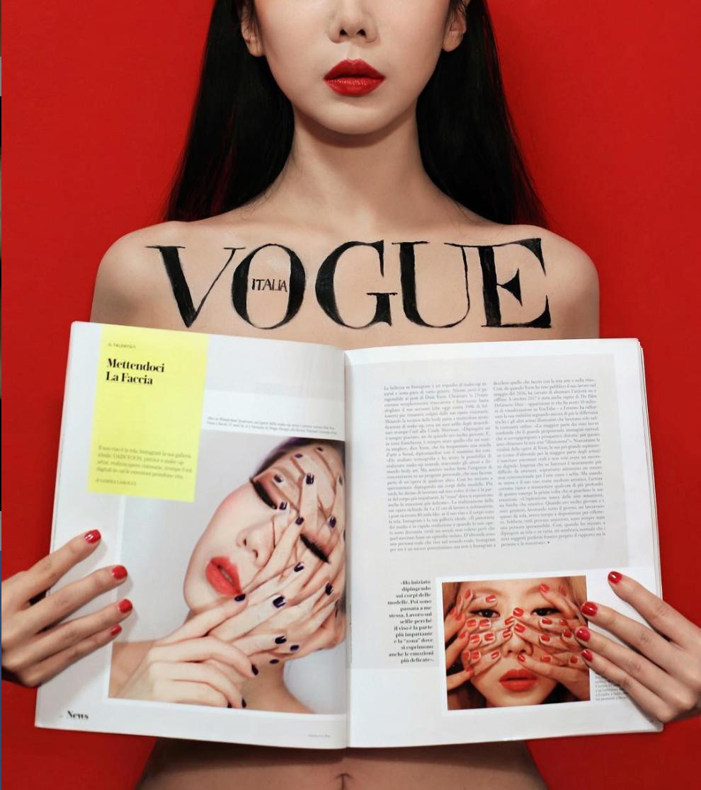 她脱去衣服,在自己皮肤上作画,狂吸63万粉,还能月入百万