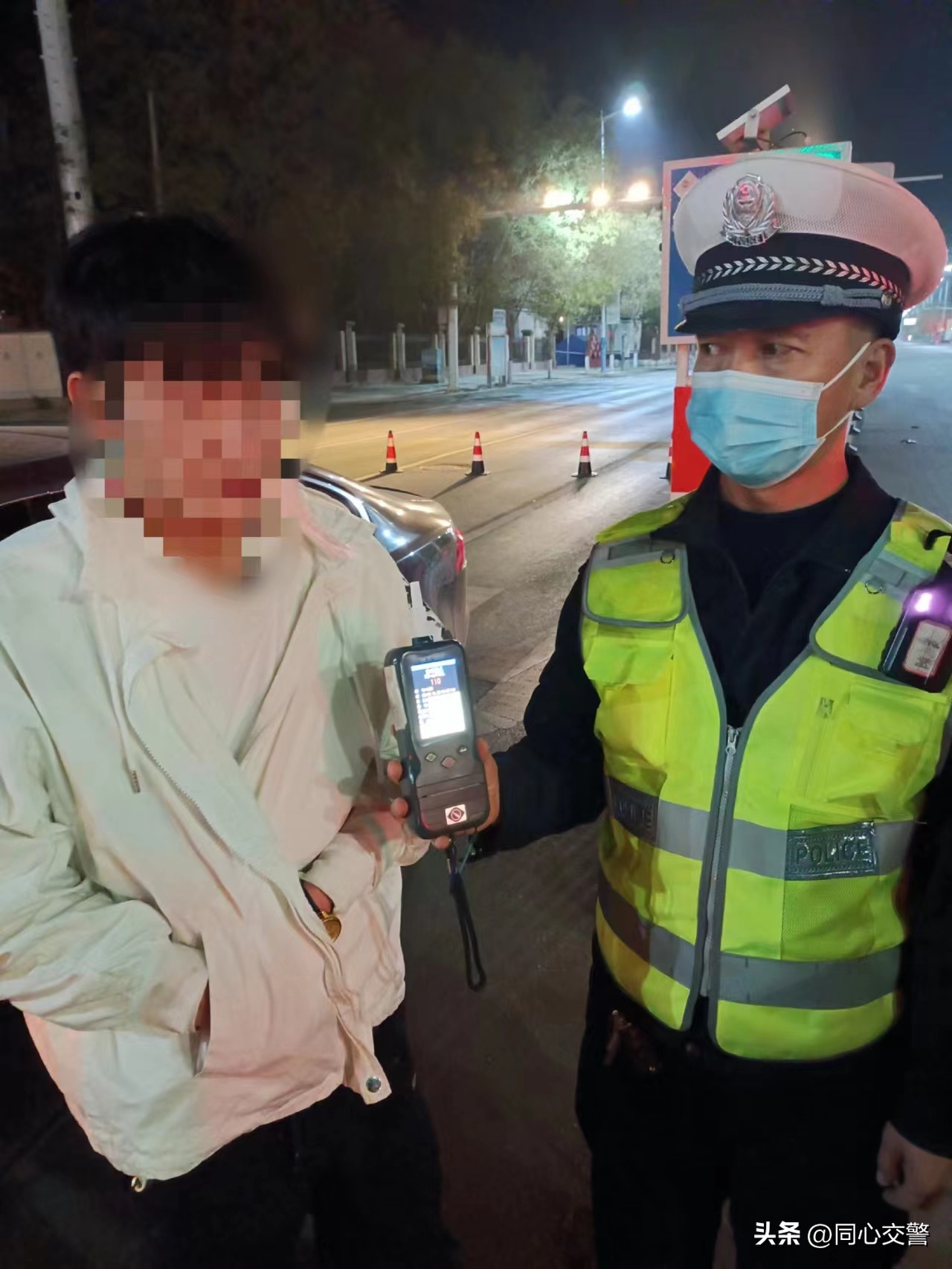 同心交巡警,世界杯决赛夜交警查17宗酒驾