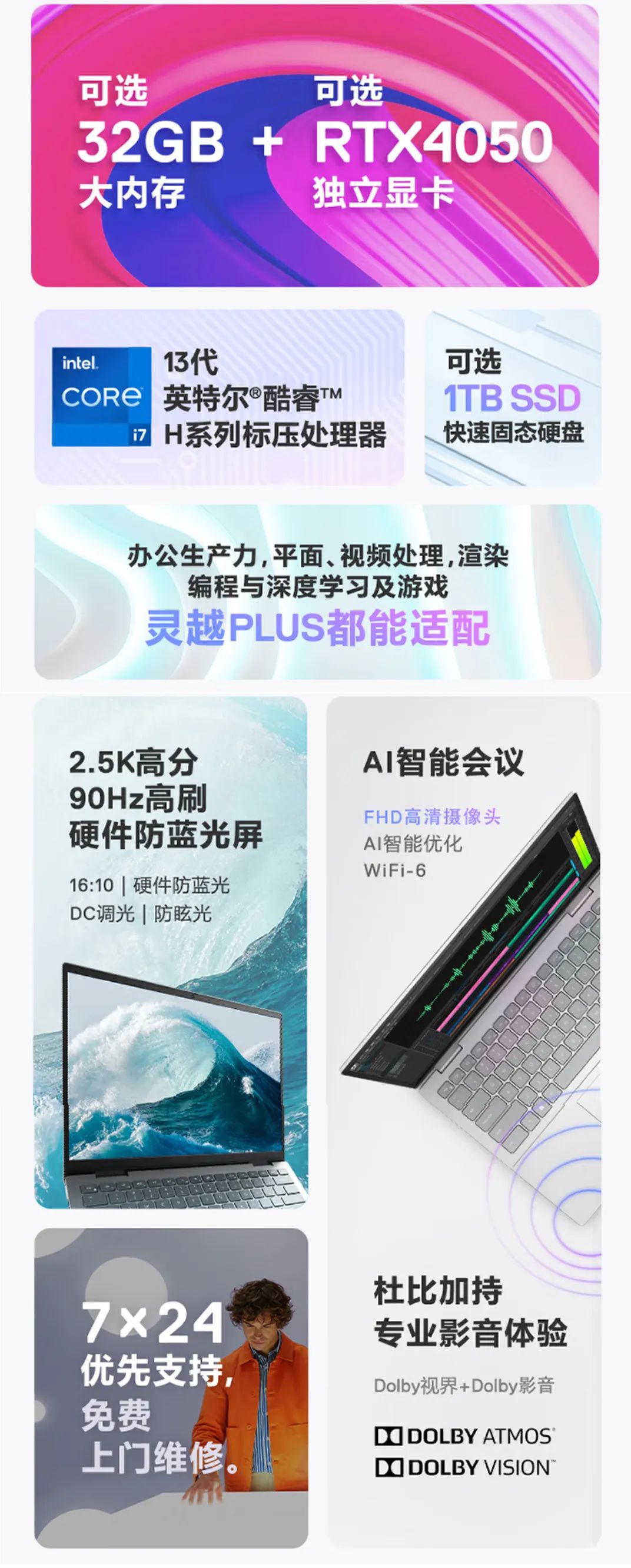 升级RTX4050独显的小钢炮！戴尔灵越14Plus2023是否值得选？