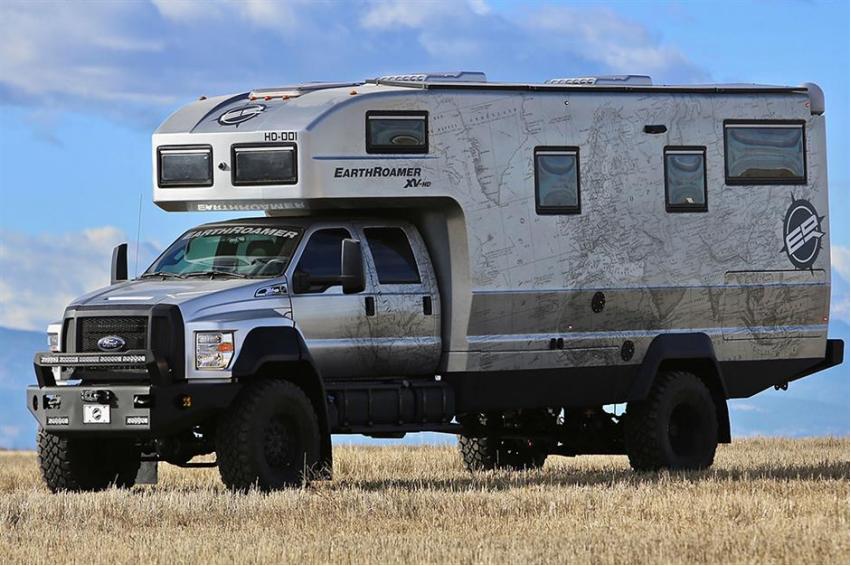 双层超豪华顶级房车旅行生活,最豪华房车和最简陋房车