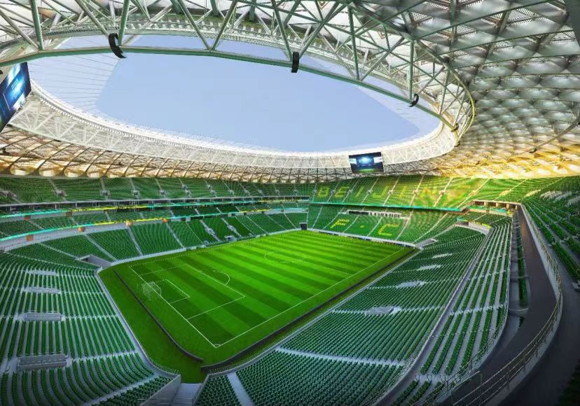 新工体外立面完工整体亮相,工体将于2022年底亮相