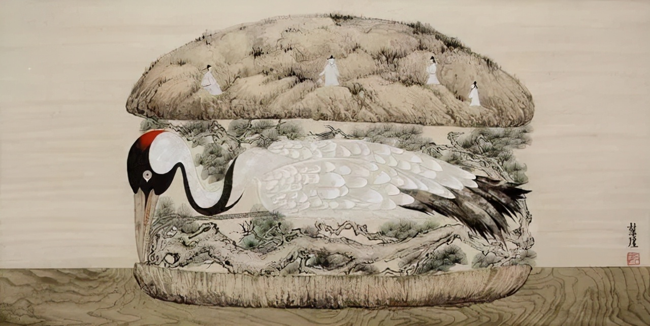 严谨细致的书法,水墨气韵生动的线描