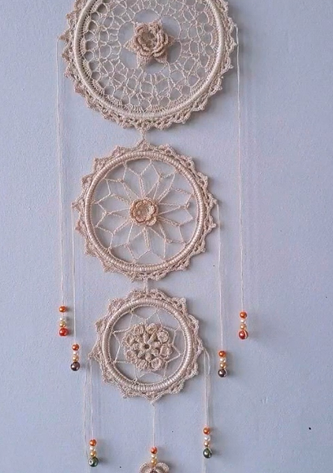 钩针编织各种墙挂花篮,钩针花环墙挂玫瑰花教程