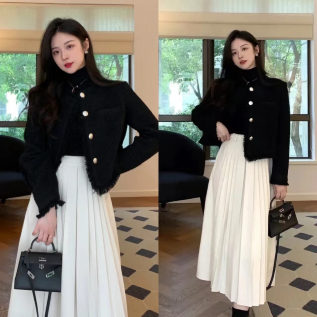 30-40岁洋气外套小香风套装,小香风外套年轻气质搭配