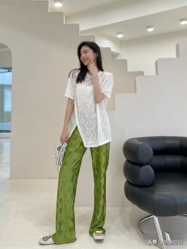 中年女士穿无痕裤好看吗,高腰微喇无痕裤