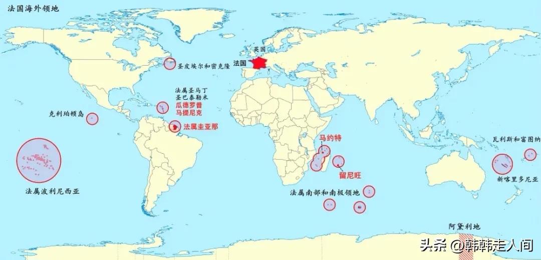 强盛时期的法兰西帝国,欧洲四大殖民帝国