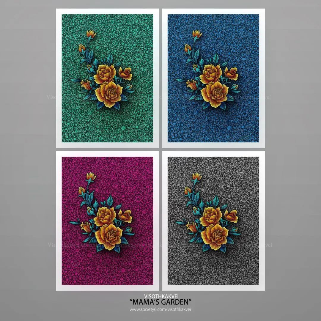 简单治愈强迫症画,让密集恐惧症非常难受的画