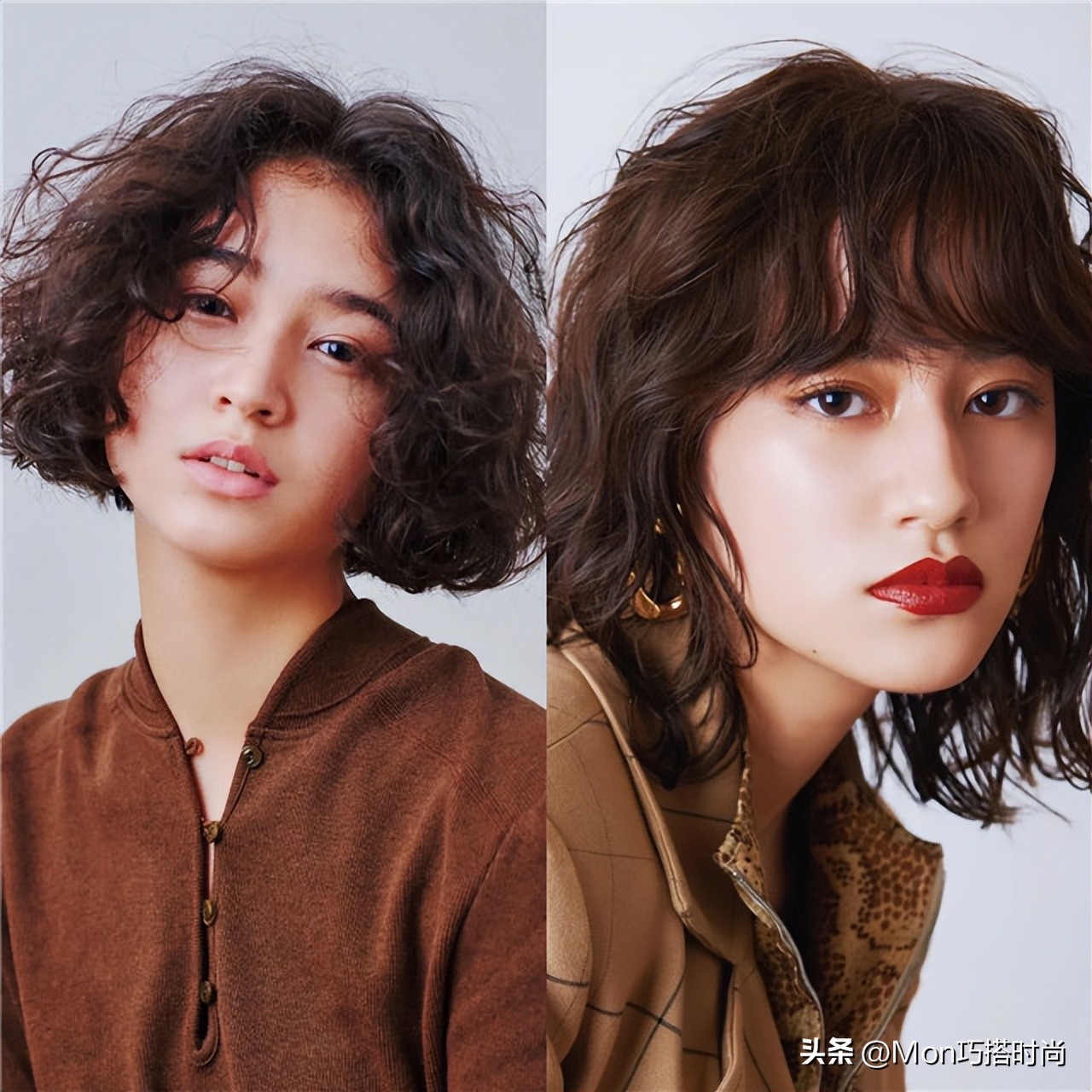 适合中年烫小卷的发型,头发卷烫什么发型减龄