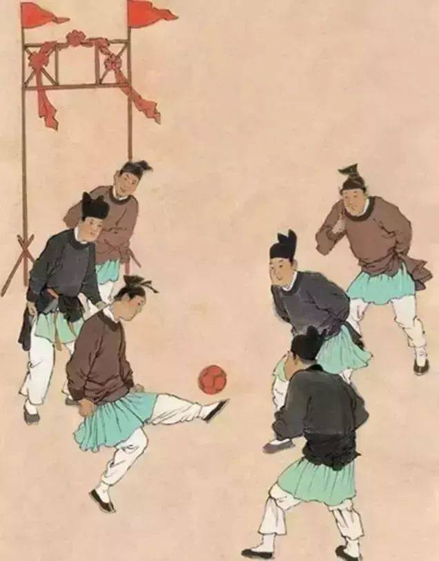 宋朝的蹴鞠是最早的足球吗,我国蹴鞠最早用什么做的