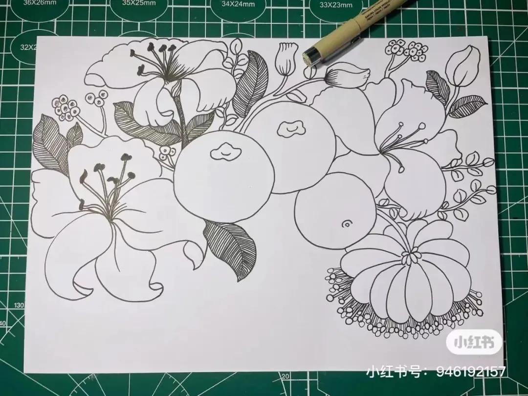 彩铅画出马克笔的效果,彩铅马克笔混合画