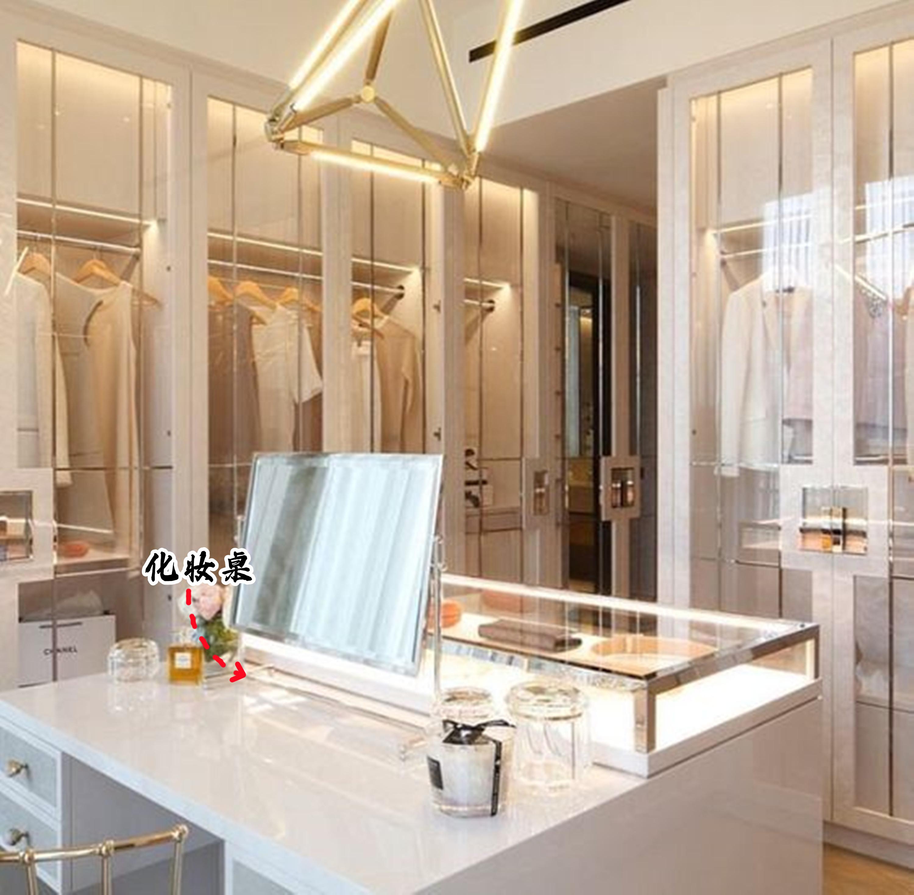 隐藏式衣帽间布置,简易衣帽间全是挂衣区