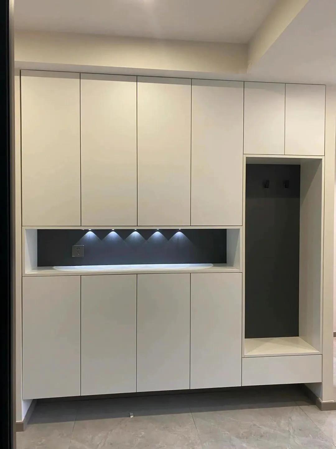 进门玄关带鞋柜,窄玄关鞋柜设计