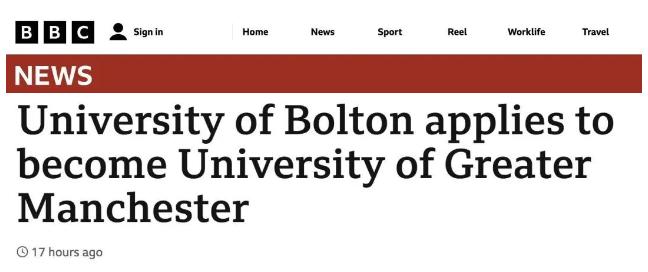 碰瓷？英国某大学将改名叫“曼大”，就为了提升入学率？