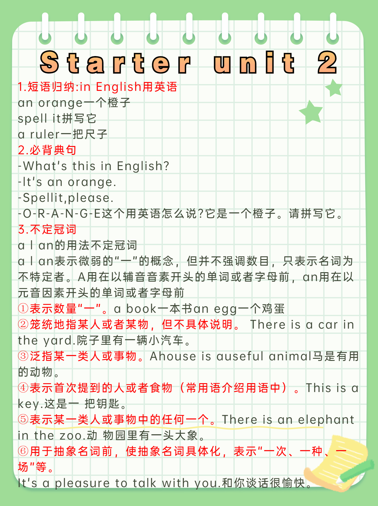 部编版七年级上册英语知识点梳理,七年级上册译林版英语知识点梳理