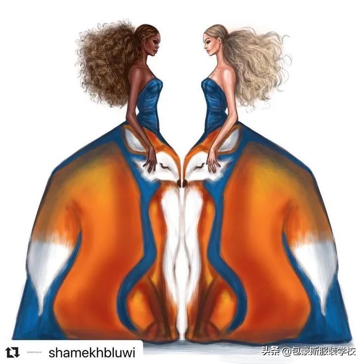 国际时尚插画师插画作品欣赏图文,创意插画古埃及